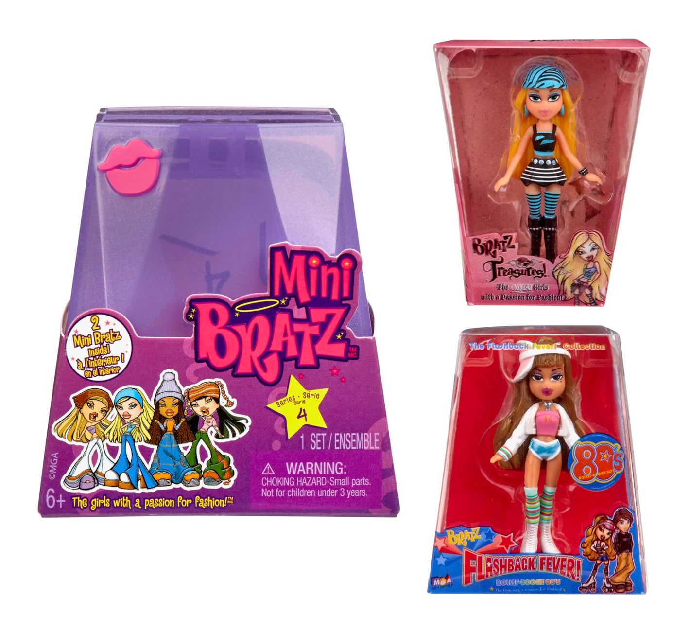 Mini Bratz Series 4 Collectible Figures by MGA's Miniverse, 2 Mini Dolls per Blind Pack, Packaging Doubles as Display, Y2K Nostalgia, Collectors Ages 6 7 8 9 10+