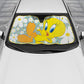 BDK New Tweety Bird Front Windshield Auto Shade, Accordion Folding Auto Sunshade for Car Truck SUV-Blocks UV Rays Sun Visor Protector, Keeps Your Vehicle Cool-58 x 27 Inch