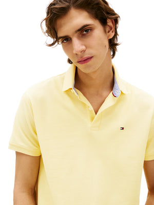 Tommy Hilfiger Mens Short Sleeve Moisture Wicking Stretch with Quick Dry + Uv Protection Polo Shirt, Citronella, XX-Large US