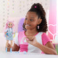 Barbie Dream Besties Doll and Accessories, Daisy Jean Posable Fashion Doll with Removable Fashions & Wavy Pink Hair, 9 DJ & Music Themed Pieces