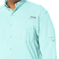 Columbia Mens PFG Tamiami Long Sleeve Fishing Shirt, Gulf Stream, Small