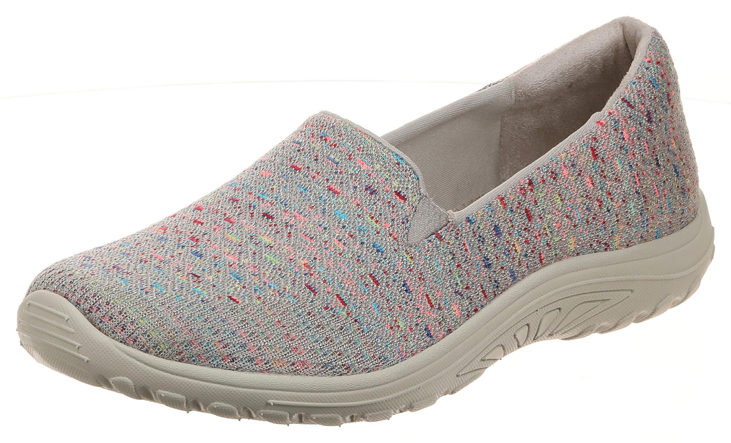 Skechers Women's Reggae Fest - Wicker - Engineered Knit Twin Gore Slip On (Willows) Shoe, Taupe, 6 M US