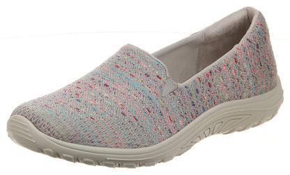 Skechers Women's Reggae Fest - Wicker - Engineered Knit Twin Gore Slip On (Willows) Shoe, Taupe, 6 M US