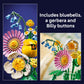 LEGO Botanicals Petite Sunny Bouquet Flower Set - DIY Floral Arrangement - Home Decor - Gift for Birthdays - Building Toy for Kids 9+ - Faux Bluebells, Tulip, Daisy, and More - 10347