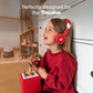 Tonies Foldable Wired Headphones for Kids - Comfortably Designed to fit On-Ear - Works with Toniebox and All 3.5mm Devices - Red