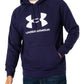Under Armour Men's Rival Fleece Logo Hoodie, (410) Midnight Navy / / White, X-Large Tall