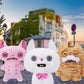 Fuggler Alley Cats 9-Inch Plush Toy (Cheezee) White by ZURU – Funny Ugly Monster Stuffed Animal with Human-Like Teeth, Collectible Plush for Kids, Tweens, Teens, Adults & Cat-Loving Weirdos