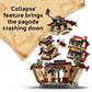 LEGO ONE PIECE Battle at Arlong Park Building Blocks - Pretend Play Building Toy for Boys & Girls, Ages 9+ - 5 Straw Hat Pirates Toy Figures & Playset for Anime Fans - Gift Idea for Birthdays - 75638