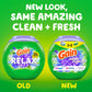 Gain Super Flings Laundry Detergent Pacs, 45 Count, Dewdrop Dream scent, clean and fresh washing detergent laundry soap pacs