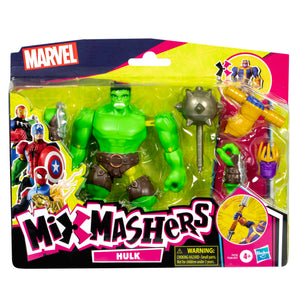 Marvel MixMashers Hulk Custom Avengers Deluxe Mix-and-Match Action Figure & Accessories, 5-Inch-Scale Super Hero Toys for Kids Ages 4+