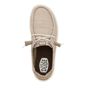HEYDUDE Wendy Stretch Sox Walnut Size 7, Women’s Shoes, Women’s Slip-on Loafers, Comfortable & Light-Weight