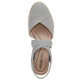 LifeStride Womens Kimball Espadrille Wedge Sandal Cloudy Grey 8 M