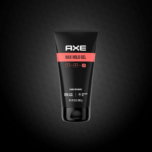 AXE Hair Styling Gel MAX Hold Gel 3 ct for 12H Lasting Control, Our Strongest Hold Gel, 5 oz