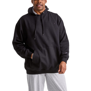Champion Men's Pullover Fleece Hoodie, Standard Fit, Midweight, C Logo, Available in Regular and Big & Tall, Black - C Logo, XX-Large