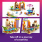 LEGO Friends Creative Beach and Travel Suitcase Toy Building Set - Portable Pretend Play Set for Kids, Girls and Boys, Ages 5+ - Preschool Toy with 2 Minidolls - 42672