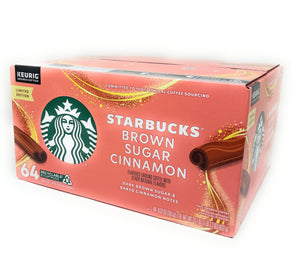 Starbucks K-Cup Coffee Pods, Brown Sugar Cinnamon Flavored Coffee for Keurig Brewers, 100% Arabica, Limited Edition, 6 Boxes (60 Pods Total)