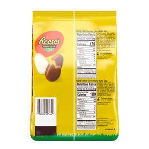 REESE'S Assorted Flavored Snack Size Peanut Butter Eggs, Easter Candy Bag, 31.2 oz