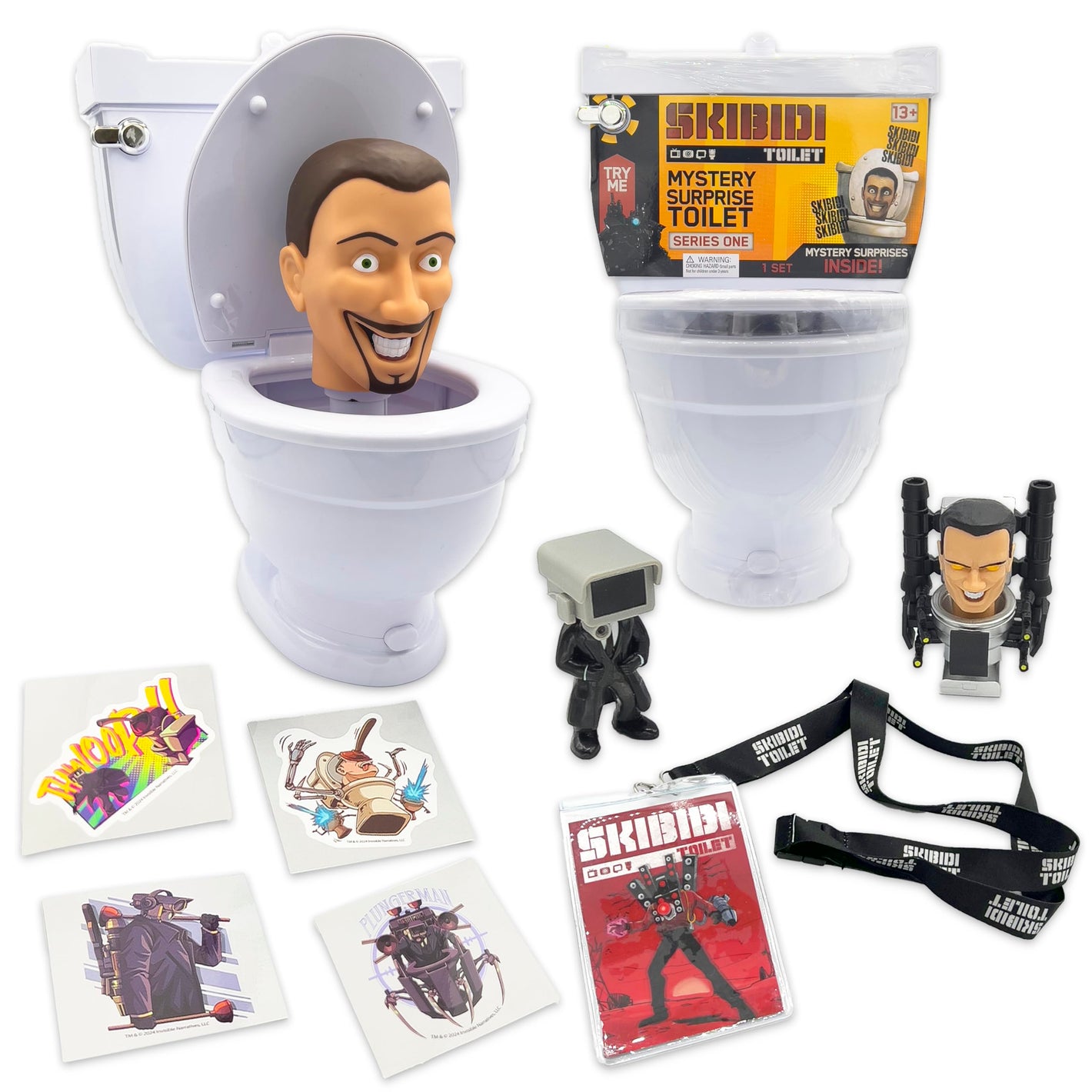 Skibidi Toilet Mystery Toilet Mystery Toilet with Surprise Toys to Discover Inside, Officially Licensed Skibidi Toilet Merch