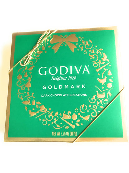 Godiva Chocolatier 9PC Holiday Goldmark Dark Chocolate Gift Box