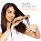 CHI Original Flat Iron Hair Straightener, Ceramic Floating Plates for Smooth Finish, Quick Heat Up Styling Tool, Adjustable Heat Settings, 1.25", Prosecco Please