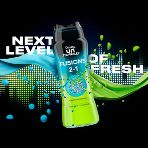 Downy Unstopables Fusions Scent Duos Laundry Scent Booster Beads, Twilight and Jasmine Scent, 26.5 OZ, 24hr non-stop freshness with 2 in 1 dual scent laundry scent beads