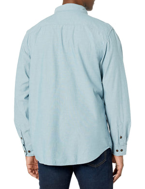 Carhartt Men's Fort Loose LS Shirt, Blue Chambray, XX-Large