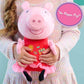 Peppa Pig Great Day for Giggles Peppa 9-inch Plush with Music and Sound, Giggles and Snorts, Kids Toys for Ages 3 Up by Just Play