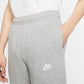 Nike Men's NSW Club Pant Open Hem, Dark Grey Heather/Mattelic Silver/White, 4X-Large