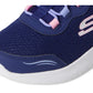 Skechers Kids Girls Bounder - Simple Cute Sneaker, Navy, 3 Little Kid