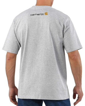 Carhartt Men's Dearborn Loose Logo T-Shirt, Heather Grey, XX-Large