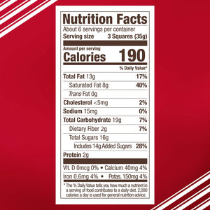 GHIRARDELLI Dark Chocolate Peppermint Bark Chocolate Squares, 7.7 OZ Bag