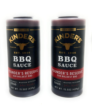 Kinder's Marinades, BBQ, Dipping & Wing Sauces - 2 bottles (Founder's Reserve BBQ 15.5oz)