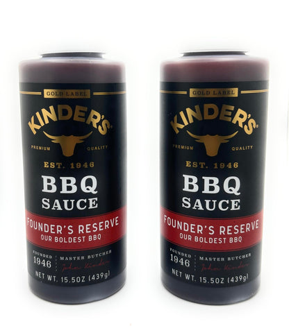 Kinder's Marinades, BBQ, Dipping & Wing Sauces - 2 bottles (Founder's Reserve BBQ 15.5oz)