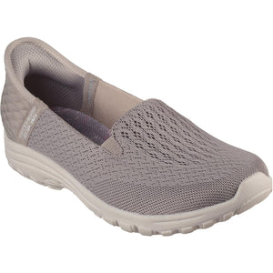 SKECHERS Women's Reggae Fest 2.0-Guiding Light Slip-INS Loafer, Taupe, 11