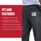 Champion Men's Open-Bottom Lounge Pants, Standard Fit, Lightweight 100% Cotton, Available in Regular and Big & Tall, Black, XX-Large