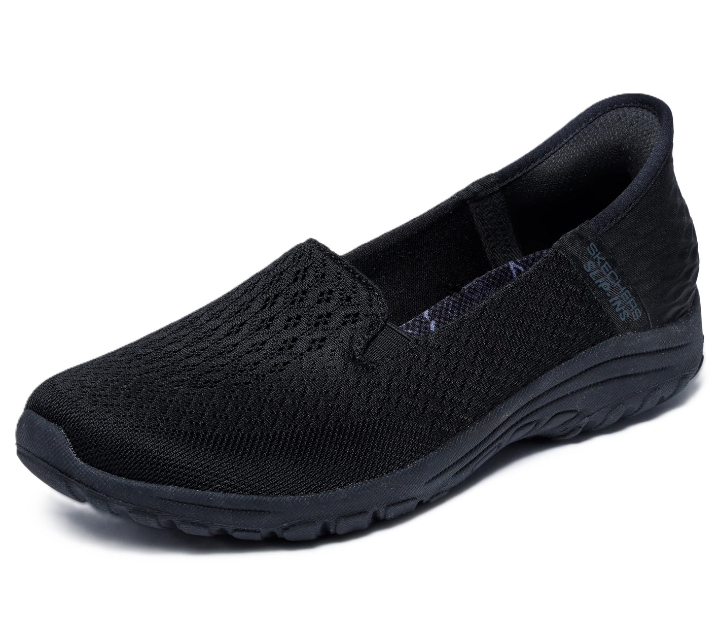 SKECHERS Women's Reggae Fest 2.0-Guiding Light Slip-INS Loafer, Black, 6 Wide