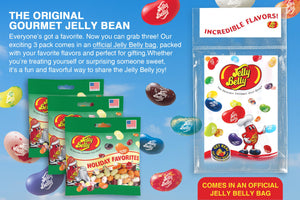 Jelly Belly Holiday Favorites Jelly Beans, 3.5 oz Grab & Go Bags - Pack of 3 sold in Jelly Belly Bag