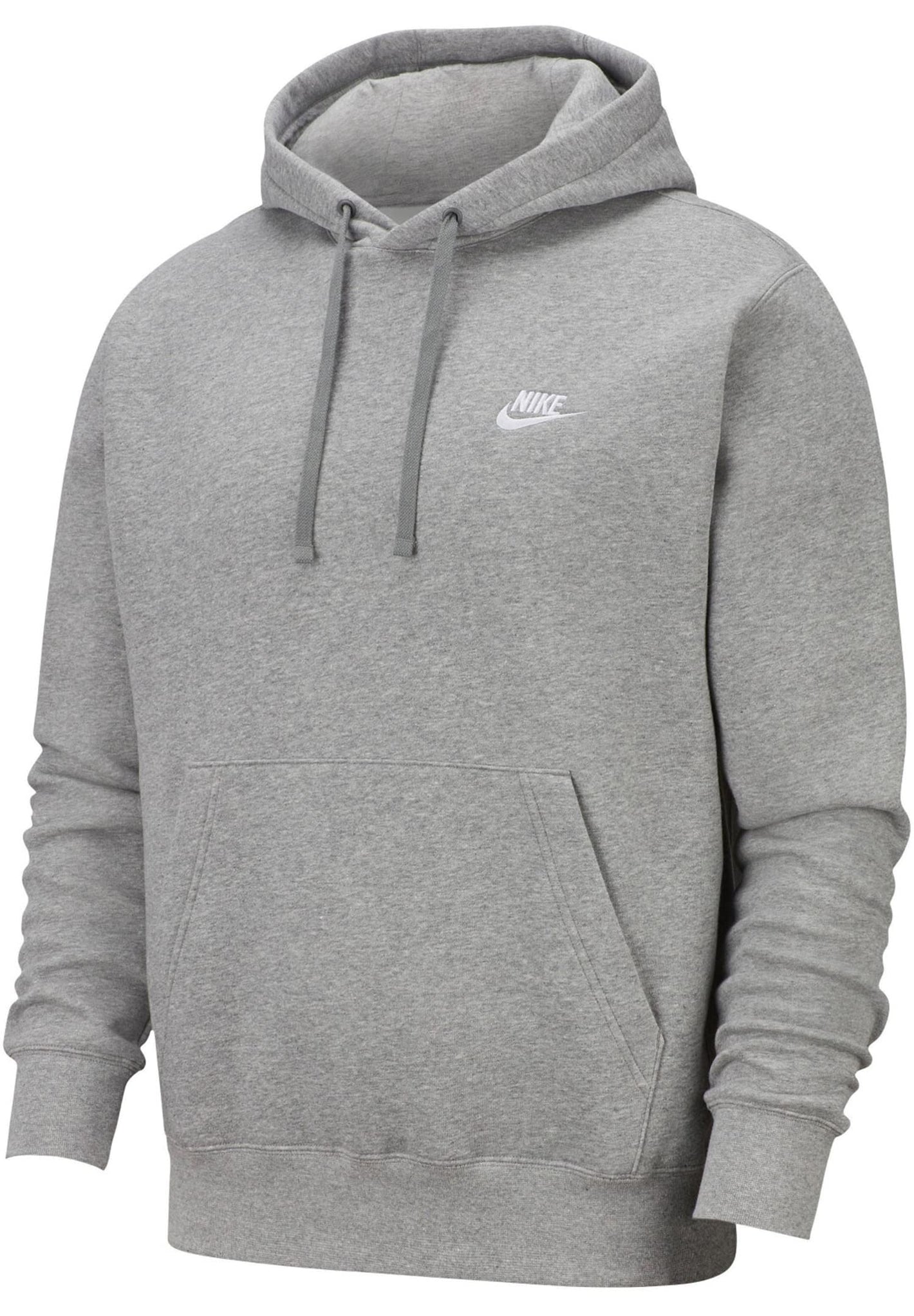 Nike Pull Over Hoodie, Dark Grey Heather/Mattelic Silver/White, XX-Large