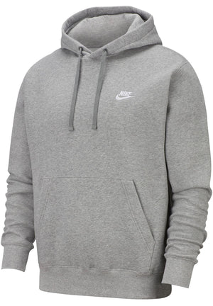 Nike Pull Over Hoodie, Dark Grey Heather/Mattelic Silver/White, XX-Large