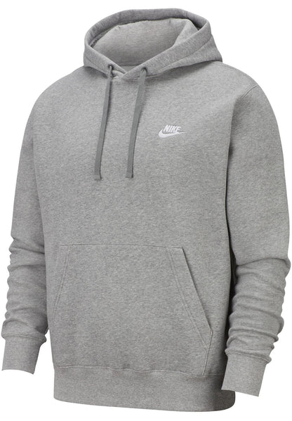 Nike Pull Over Hoodie, Dark Grey Heather/Mattelic Silver/White, XX-Large