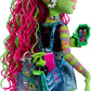 Monster High Venus McFlytrap Doll with Plant Monster Pet Cat Chewlian and Accessories Like Backpack, Notebook, Snacks and More