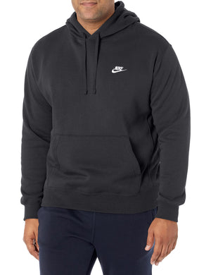 Nike Pull Over Hoodie, Black/Black/White, Medium