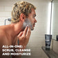 DOVE MEN + CARE Body and Face Scrub Charcoal & Clove Oil Deeply Exfoliates for Hydrated & Nourished Skin 100% Gentle Cleanser, No Sulfate Cleansers or Parabens 9 oz