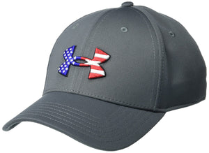 Under Armour Men's Freedom Blitzing Hat , Pitch Gray (012)/Black , Medium/Large