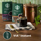 Starbucks VIA Instant Coffee, Medium Roast Coffee, Pike Place Roast, 100% Arabica, Single-Serve, 1 Box (8 Packets)