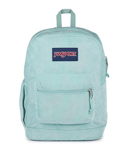 JanSport Cross Town Plus Remix Backpack - Padded Back Panel, Laptop Sleeve, and Front Pocket Organizer - Faded Sage Corduroy
