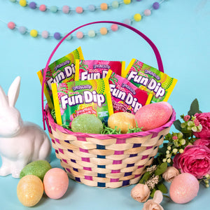LIK-M-AID Fun Dip Easter Candy, Wonderous Watermelon and Strawberry Licious, Easter Candy, 6.88 oz (16 pouches)