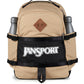 JanSport Small Seattle Pack – Compact Backpack with Main Compartment, Dual Water Bottle Pockets, and Padded Sleeve for 15-Inch Laptop, Travertine