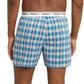 Hanes Originals Cotton Woven Boxers Pack, Moisture-Wicking Underwear for Men, 3-Pack, Blue Plaids, Small