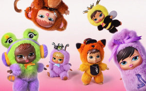 Bratz Bratziez Iconz Bestiez Plush Blind Box with Charm Clip and Accessory, Collectible Characters